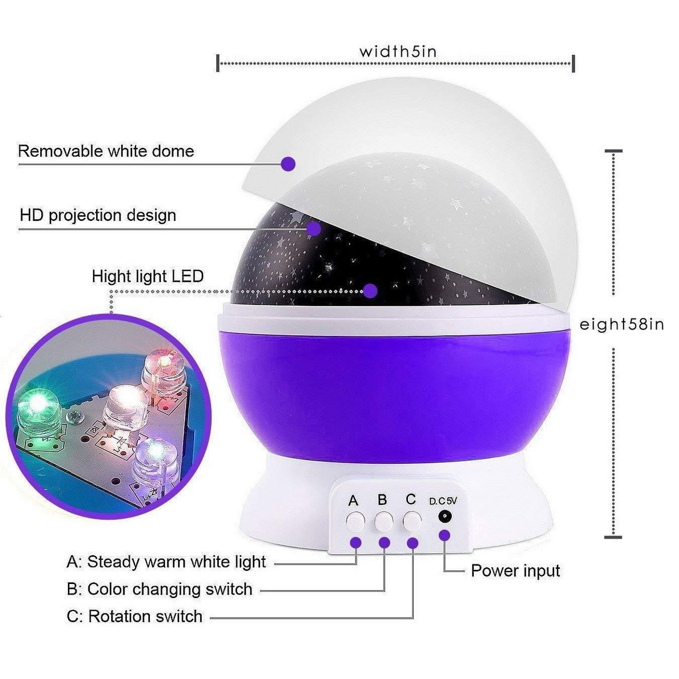 Moon Night Lamp Projector