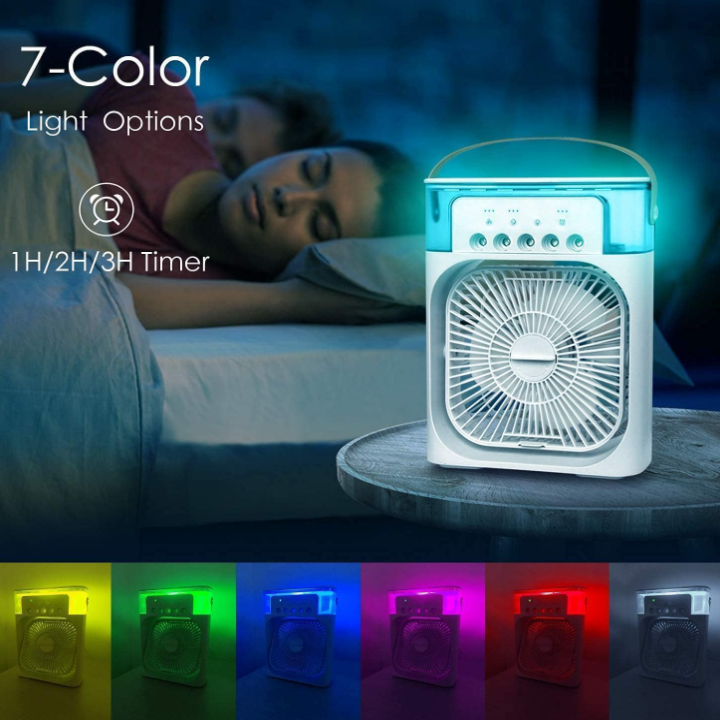 HydroCool™ Portable Mini Air Cooler – 3-in-1 Cooling Fan, Humidifier & Mist Spray