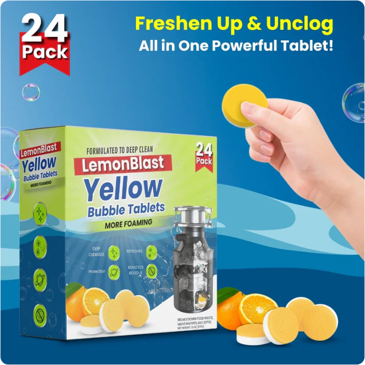 LemonBlast Yellow Bubble Tablets (12pc) + FREE 12 pc