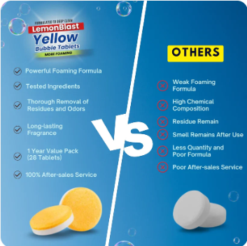 LemonBlast Yellow Bubble Tablets (12pc) + FREE 12 pc